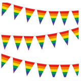 Rainbow Pride Pennant Flags Banner Gay Pride Pennant Banner for Bar Outdoor Party Garden Decorations
