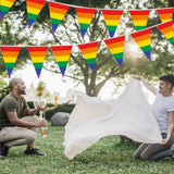 Rainbow Pride Pennant Flags Banner Gay Pride Pennant Banner for Bar Outdoor Party Garden Decorations
