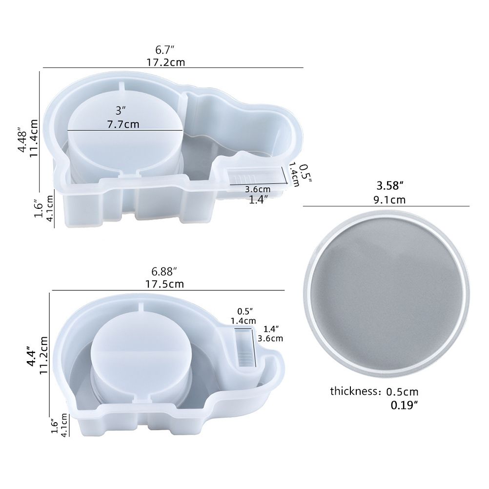 Silicone Mold for Money Boxes DIY Handmade Piggy Bank Silicone Resin Mold Coin Storage Box Silicone Epoxy Resin Casting Mold