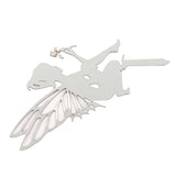 Decorative Garden Stakes Fairy Silhouette Metal Yard Stakes Arts Outdoor Garden Decor Spring Decor