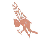 Decorative Garden Stakes Fairy Silhouette Metal Yard Stakes Arts Outdoor Garden Decor Spring Decor