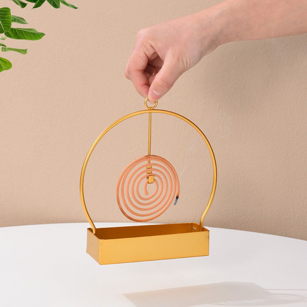 Incense Spiral Holder Metal Iron Mosquito Spiral Metal Holder Summer Incense Holder Mosquito Spiral Container Home Incense Holder