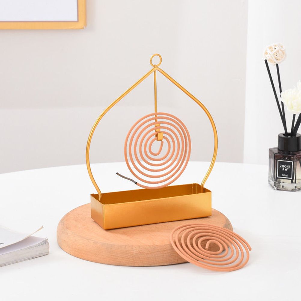 Incense Spiral Holder Metal Iron Mosquito Spiral Metal Holder Summer Incense Holder Mosquito Spiral Container Home Incense Holder