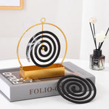 Incense Spiral Holder Metal Iron Mosquito Spiral Metal Holder Summer Incense Holder Mosquito Spiral Container Home Incense Holder
