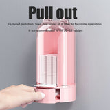Automatic Cotton Pad Dispenser Press Out Makeup Cotton Holder Dispenser Cosmetic Cotton Pad Organizer - Rear View