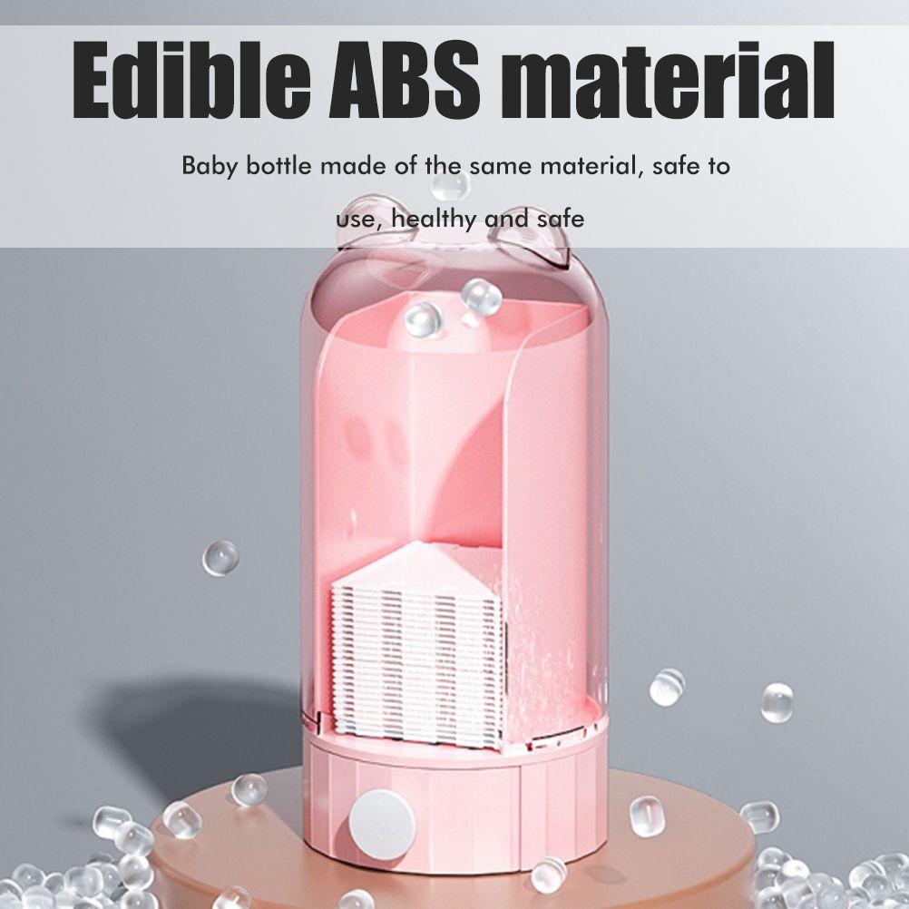Automatic Cotton Pad Dispenser Press Out Makeup Cotton Holder Dispenser Cosmetic Cotton Pad Organizer