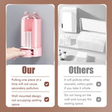 Automatic Cotton Pad Dispenser Press Out Makeup Cotton Holder Dispenser Cosmetic Cotton Pad Organizer - Low Angle