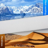 Exhaust Hose Flexible for Mobile Air Conditioning Devices Tumble Dryer Extractor Hood Black Card Ring - 45-Degree Angle