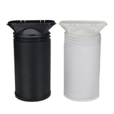 Exhaust Hose Flexible for Mobile Air Conditioning Devices Tumble Dryer Extractor Hood Black Card Ring - Close-Up Angle