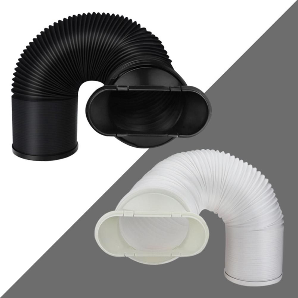 Exhaust Hose Flexible for Mobile Air Conditioning Devices Tumble Dryer Extractor Hood Black Card Ring