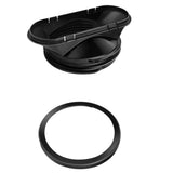 Exhaust Hose Flexible for Mobile Air Conditioning Devices Tumble Dryer Extractor Hood Black Card Ring - Extra Image