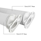 Portable Air Conditioner Window Kit Adjustable Window for Air Conditioner Sliding AC Window Vent Kit - Rear View