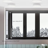 Portable Air Conditioner Window Kit Adjustable Window for Air Conditioner Sliding AC Window Vent Kit - Low Angle