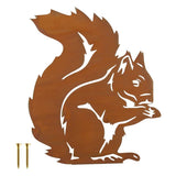 Rusty Standing Tree Stake Metal Rust Figure Garden Stake Outdoor Garden Yard Decoration