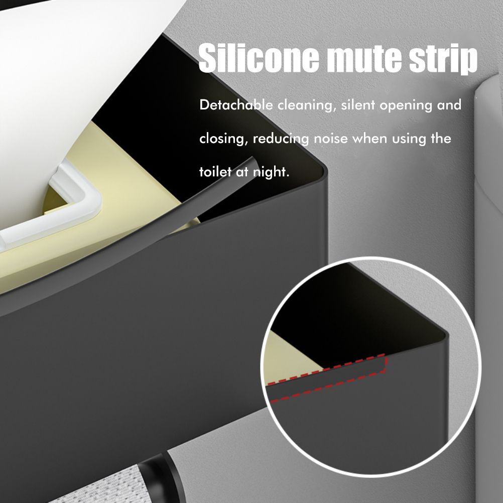 Toilet Paper Holder with Wet Wipe Box Wall Mounted Stainless Steel Paper Holder Toilet Roll Holder for Bathroom Toilet