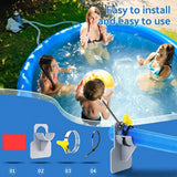 2Pcs Swimming Pool Pipe Holders Swimming Pool Hose Support Brackets Hose Clamps Pool Accessories - Close-Up Angle