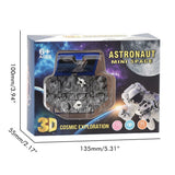 2Pcs Mini 3D Dinosaur Astronomy Book Keychains Miniature Book Keyring Purse Backpack Keychain Sensory Toy Stress Relief Toy for Kids Adults