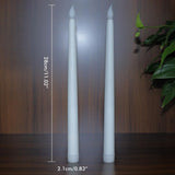 6Pcs LED Flameless Flickering Warm Light Taper Candles with 2 Remote Control for Christmas Thanksgiving Halloween Home Wedding Decoration - Close-Up Angle