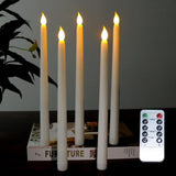 6Pcs LED Flameless Flickering Warm Light Taper Candles with 2 Remote Control for Christmas Thanksgiving Halloween Home Wedding Decoration - Extra Image