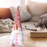 Pink Gnome Plush Dwarf Doll Home Table Ornaments Holiday Decorations