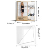 12Pcs Self Adhesive Mirror Tiles Acrylic Thick Shatterproof Mirror Stickers Mirror Sheets for Home Bedroom Living Room Bathroom Wall Decor - Front View
