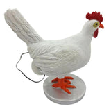 Chicken LED Lamp Resin Lifelike Chicken Laying Egg Night Light Novel Easter Halloween Christmas Bedroom Home Decoration - Front View