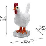 Chicken LED Lamp Resin Lifelike Chicken Laying Egg Night Light Novel Easter Halloween Christmas Bedroom Home Decoration