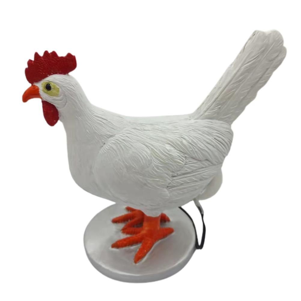 Chicken LED Lamp Resin Lifelike Chicken Laying Egg Night Light Novel Easter Halloween Christmas Bedroom Home Decoration