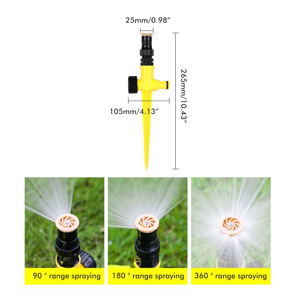 360° Rotating Auto Irrigation System Garden Lawn Sprinkler Grass Water Sprinkler System Garden Hose Sprinkler for Yard