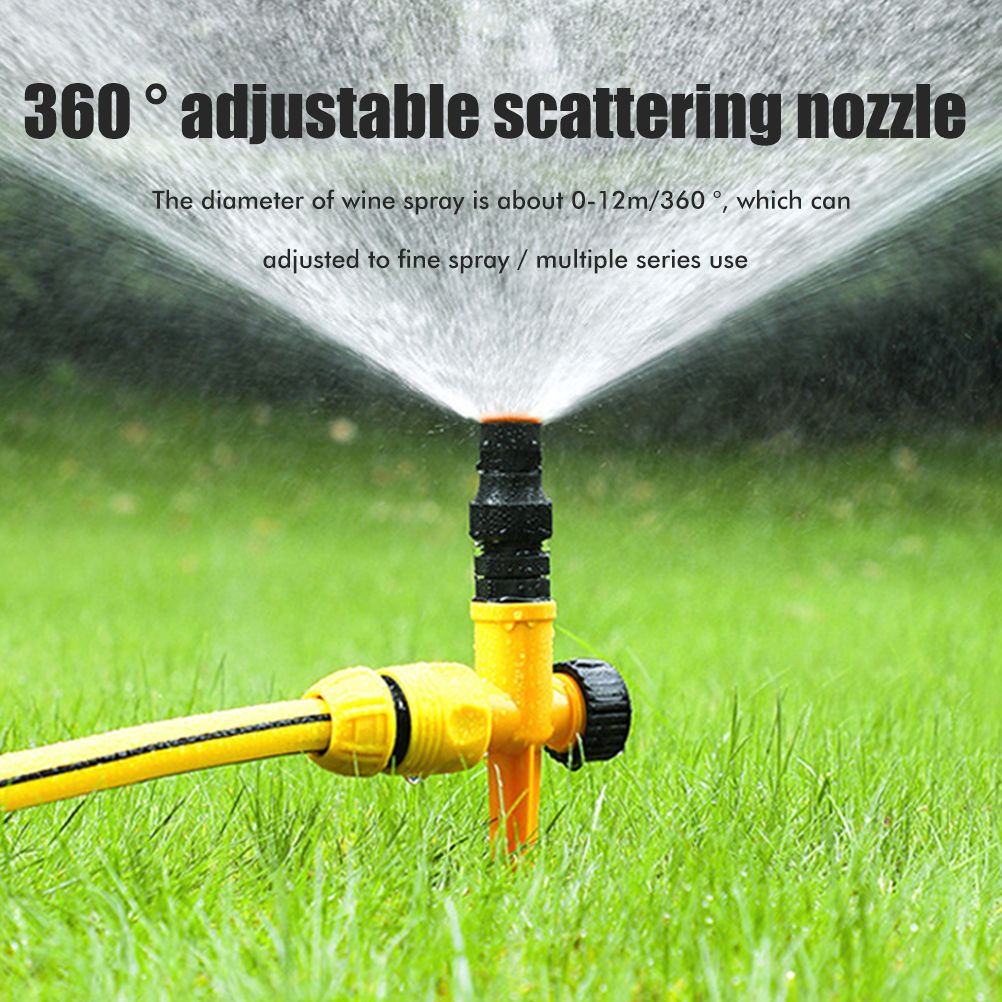 360° Rotating Auto Irrigation System Garden Lawn Sprinkler Grass Water Sprinkler System Garden Hose Sprinkler for Yard