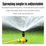 360° Rotating Auto Irrigation System Garden Lawn Sprinkler Grass Water Sprinkler System Garden Hose Sprinkler for Yard - Extra Image