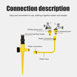 360° Rotating Auto Irrigation System Garden Lawn Sprinkler Grass Water Sprinkler System Garden Hose Sprinkler for Yard - Extra Image
