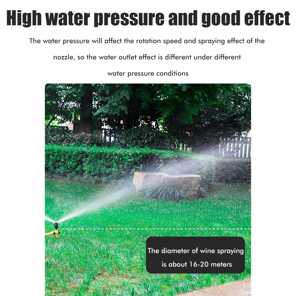 360° Rotating Auto Irrigation System Garden Lawn Sprinkler Grass Water Sprinkler System Garden Hose Sprinkler for Yard