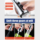 Kitchen Faucet Sprayer Head Replacement Pull Down Faucet Spray Head Pull Out Faucet Sprayer Nozzle - Rear View