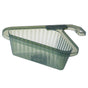 Sink Strainer Basket Triangular Corner Kitchen Sink Strainer Punch Free Sink Basket with Retractable Handle for Kitchen Bathroom
