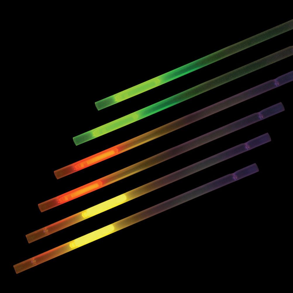 50Pcs 2 in 1 Glowing Straws Sticks Glowing in the Dark Straws for Concerts Party Favors Weddings Kids Birthdays
