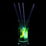 50Pcs 2 in 1 Glowing Straws Sticks Glowing in the Dark Straws for Concerts Party Favors Weddings Kids Birthdays
