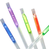 50Pcs 2 in 1 Glowing Straws Sticks Glowing in the Dark Straws for Concerts Party Favors Weddings Kids Birthdays