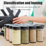 Rotating Spice Rack Spice Organizer with 18 Bottles Seasoning Rack Organizer for Kitchen Counter Shelf