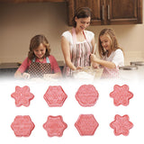8Pcs/10Pcs 3D Biscuit Cutters Christmas Biscuit Mould Baking Mould Hand Press Biscuit Stamp