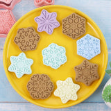 8Pcs/10Pcs 3D Biscuit Cutters Christmas Biscuit Mould Baking Mould Hand Press Biscuit Stamp
