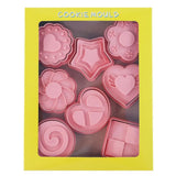 8Pcs 3D Biscuit Cutters Cartoon Dinosaur Fruit Vegetable Birthday Biscuit Mould Baking Mould Hand Press Biscuit Stamp