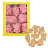 8Pcs 3D Biscuit Cutters Halloween Thanksgiving Biscuit Mould Baking Mould Hand Press Biscuit Stamp