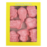 8Pcs 3D Biscuit Cutters Halloween Thanksgiving Biscuit Mould Baking Mould Hand Press Biscuit Stamp