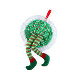Christmas Wreath Hanging Elf Legs Wreath Front Door Ornaments Christmas Tree Hanging Decorations Holiday Party Decor