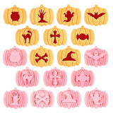 9Pcs 3D Cutters Halloween Pumpkin Biscuit Mould Fondant Baking Tool Baking Molds DIY Hand Press Biscuit Stamp