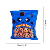 Cheese Puff Plush Toy Soft Cheesy Puff Plush Toy Puff Balls Cute Snack Filled Pillow Small Plush Doll Plush Birthday Gift - Front View