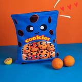 Cheese Puff Plush Toy Soft Cheesy Puff Plush Toy Puff Balls Cute Snack Filled Pillow Small Plush Doll Plush Birthday Gift - Top-Down View