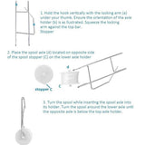 10Pcs Tomato Trellis Roller Hooks Tomato Support Hooks Plant Roller Hook with 15M String Plant Cages Supports Roller Hook for Plant Fruit - Low Angle