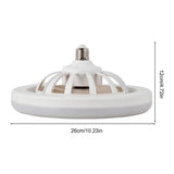 Ceiling Fans with Lighting 30W Dimmable Fan Lamp Modern Smart E27 Lamp Head Fan Light for Home Bedroom Living Room